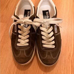Golden goose soul star suade brown